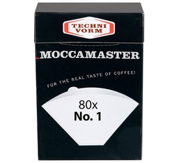 Moccamaster Filtertüten 80 Stück - Kaffeefilter Nr. 1 für Cup-One 