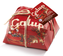 Panettone mit weißen Schokoladenstückchen und Karamell - 1 kg - GALUP