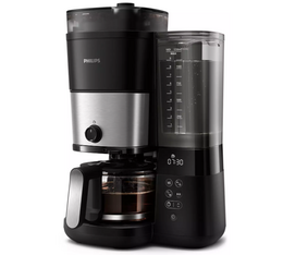 Philips - Filterkaffeemaschine Grain rew HD7900/50 - Schwarz