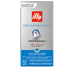 10 Nespresso* Original kompatible Kapseln Classico entkoffeiniert – ILLY