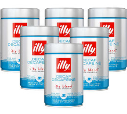 Illy - gemahlener Kaffee – Entkoffeiniert für Espresso - 6 x 250 g