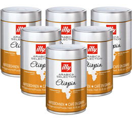 Illy - Kaffeebohnen Arabica Äthiopien 6 x 250 g