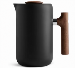 Fellow - French Press Clara aus Edelstahl mattschwarz und Walnussholz - 700 ml