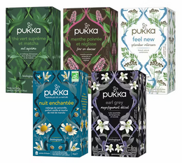Pukka - Probierset Kräutertees und Tees bio - 5 x 20 Beutel 