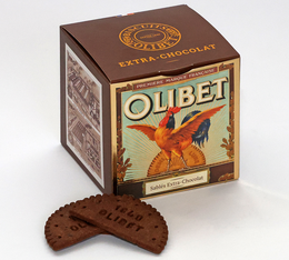 Olibet - Schokoladen-Butterkekse – Packung mit 24 Halbmondkeksen (140 g)