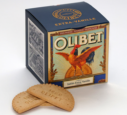 Olibet - Vanille-Butterkekse – Packung mit 24 Halbmondkeksen (140 g)