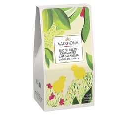 Valrhona - Osterschachtel Duo aus knusprige Milchkugeln - 160g 