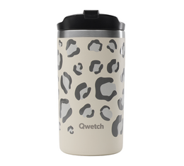 Qwetch - Thermobecher in Leopardenmuster - 350 ml