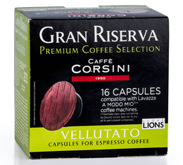 Caffè Corsini- Gran Riserva Vellutato- Kapseln kompatibel A Modo Mio Lavazza - 16 Kapseln