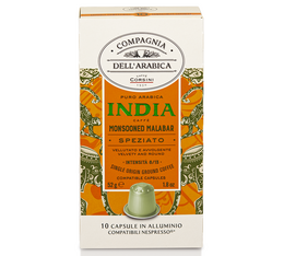 10 Nespresso* Original kompatible Kapseln Malabar Monsun Indien – CORSINI