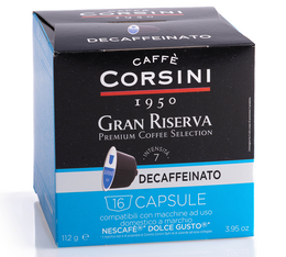 16 Nescafe* Dolce Gusto* kompatible Kapseln Gran Riserva Decaffeinato – Corsini