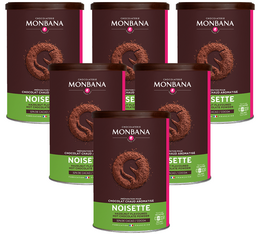 Monbana - aromatisiertes Kakaopulver Nuss 6 x 250 g 