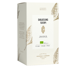 Schwarzer Bio-Tee Darjeeling Mahalderam 20 Teebeutel - George Cannon