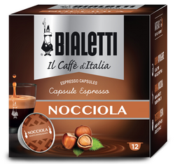 Bialetti - Kapseln für Mokespresso Nocciola - 12 Kapseln