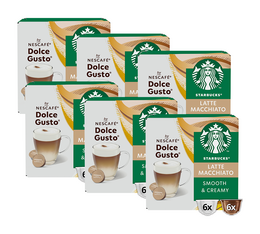 72 Nescafe* Dolce Gusto* kompatible Kapseln Latte Macchiato – Starbucks