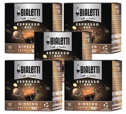 Bialetti - Kapseln für Mokespresso Caffè Ginseng - 60 Kapseln