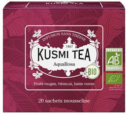 Früchtetee AquaRosa Bio - 20 Teebeutel - Kusmi Tea