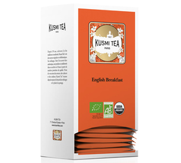 Schwarzer Tee English Breakfast Bio für Geschäftskunden  - 25 Teebeutel - Kusmi Tea