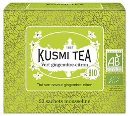 Grüner Tee Ingwer-Zitrone Bio - 20 Teebeutel - Kusmi Tea