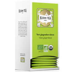 Grüner Tee Ingwer-Zitrone Bio für Geschäftskunden - 25 Teebeutel - Kusmi Tea