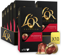 100 Nespresso* Original kompatible Kapseln Splendente - L'Or Espresso