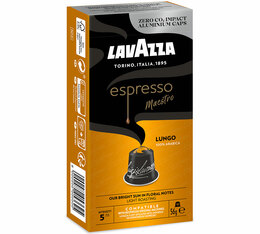 10 Nespresso* Original kompatible Kapseln Maestro Lungo – LAVAZZA