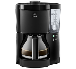 Melitta - Filterkaffeemaschine Look V Glass 1025-02 Schwarz 