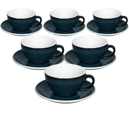 Loveramics Set mit 6 Cappuccinotassen EGG mit Untertassen night sky - 200 ml
