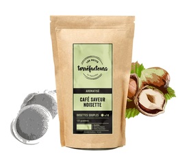 Les Petits Torréfacteurs - Kaffeepads mit Nussgeschmack x 18