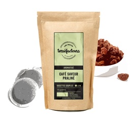 Les Petits Torréfacteurs - Kaffeepads mit Praliné Geschmack x 18
