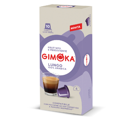 10 Nespresso* Original kompatible Kapseln Lungo – GIMOKA