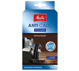 Melitta Entkalker - Anti Calc Pulver für Kaffeevollautomaten (2 x 40 g)