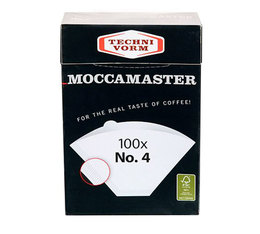 100 Papierfilter Nr. 4 für Moccamaster-Kaffeemaschinen