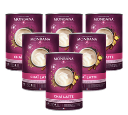 Monbana - Chai Latte Puder mit Gewürzen für Geschäftskunden- 6 x 1 kg