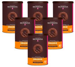 Monbana - Aromatisiertes Kakaopulver Orange 6 x 250 g 