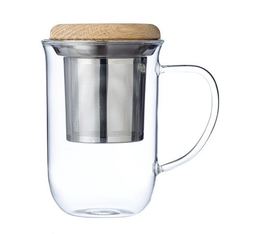 Becher mit Teesieb mit Holzdeckel 350 ml - VIVA Scandinavia 