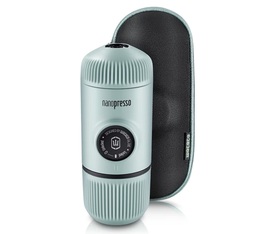 Wacaco Nanopresso Artic Blue Vakuum-Kaffeebereiter + Schutzhülle
