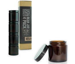 Comandante - 4 Bohnenbehälter getöntes Glas für Kaffeemühle C40