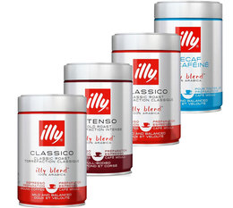 Illy - Probierset gemahlener Kaffee 4 x 250g