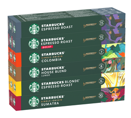 Probierset 120 Nespresso* Original kompatible Kapseln – STARBUCKS