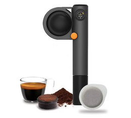 Handpresso Reisekaffeemaschine Pump für ESE und gemahlenen Kaffee grau