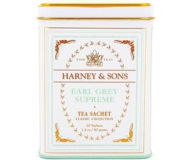 Schwarzer Tee Earl Grey Supreme Bergamotte - 20 Teebeutel - HARNEY AND SONS
