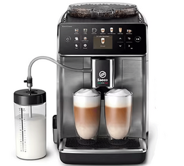 Saeco Kaffeevollautomat Gran Aroma SM6585/00 Metallgrau