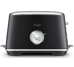 Sage - 2-Schlitz Toaster Luxe Toast Select - Black truffle