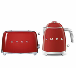 Smeg Frühstücksset - Toaster und Wasserkocher - rot