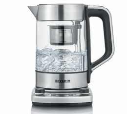 Glas-Teekanne WK3422 schwarz und Edelstahl - 1,7 L - SEVERIN