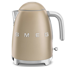 Wasserkocher SMEG KLF03CHMEU Mattgold – 1,7 l + Geschenkangebot
