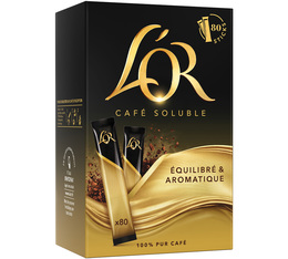 80 Sticks – Löslicher Kaffee – Reiner Arabica – L'OR