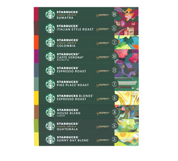 Starbucks - Probierset 10 Sorten - kompatibel mit Nespresso® - 100 Kapseln