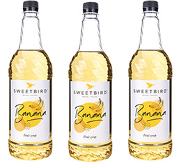 Sweetbird Sirup - Banane für Geschäftskunden - 3 x 1 L
